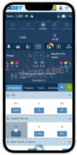 1xbet ios app live football