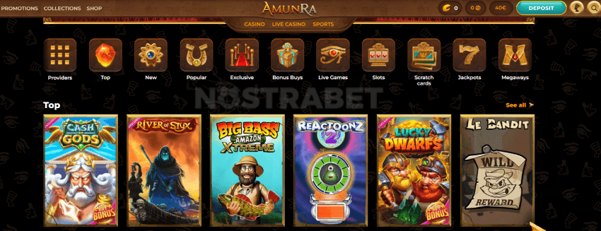 AmunRa Casino Games