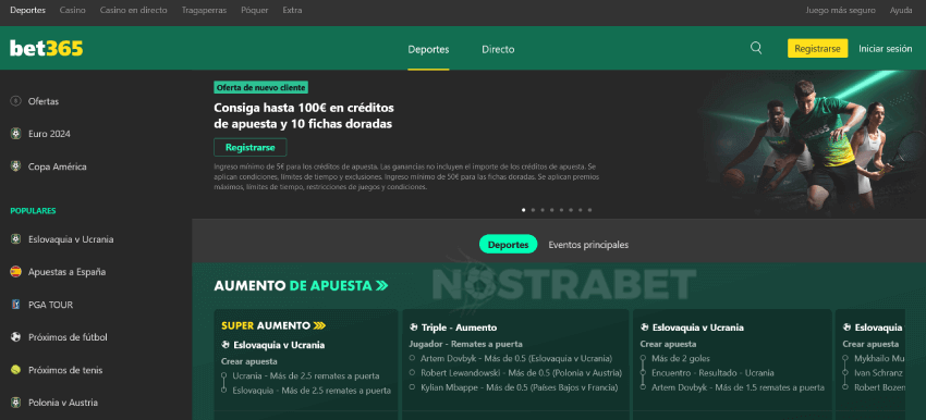 Bet365 página de inicio de deportes