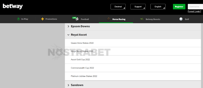 betway royal ascot betting