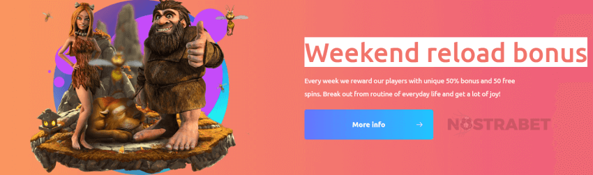 Cadoola Casino Weekend Reload Bonus