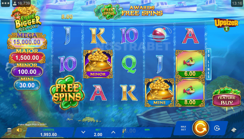 fishin bigger pots of gold slot