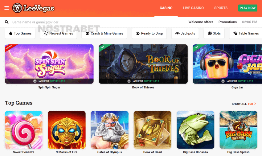 leovegas casino games