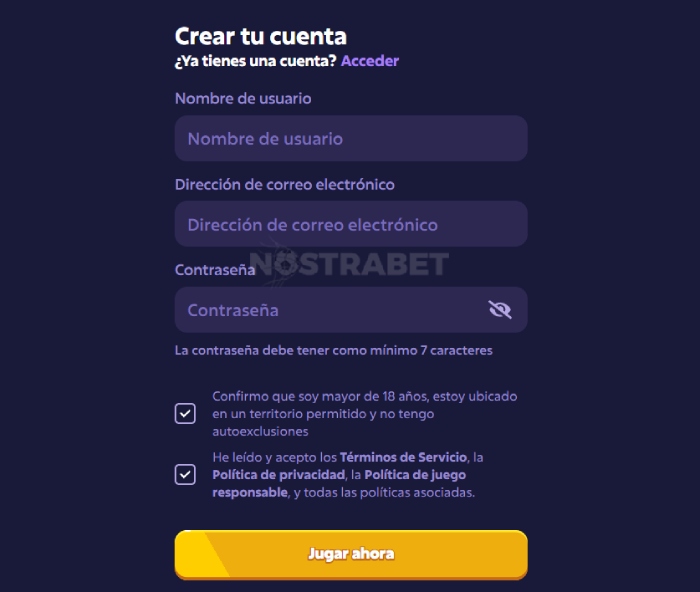 registro roobet casino