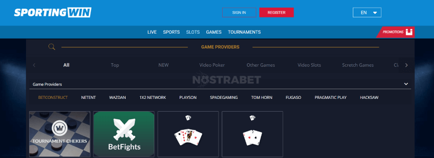 Sportingwin Casino Live Games