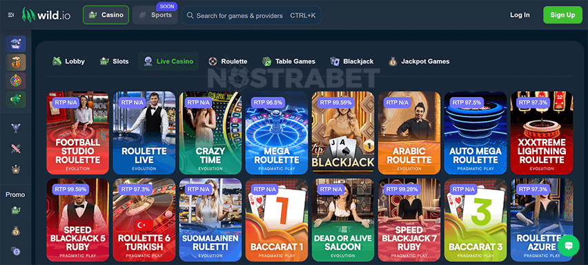 Wild.io Live Casino