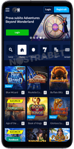 Casinò dell'app Android di william hill